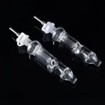 Water Cooled Nectar Collector Mini Glass Dad Straw W/ Titanium Nail & Inner Perc