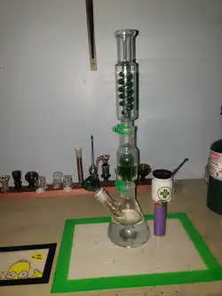 16 Inch 6 Arm-tree Perc Freeze Big Water Pipe Cool Glass Beaker Bong  review busch
