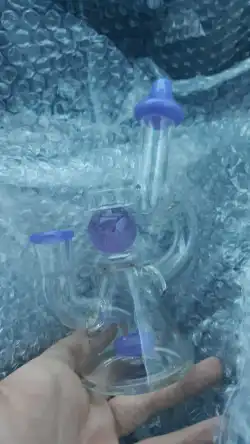 Cheap Glow In The Dark Spinning Ball Glass Bubble Bongs Showerhead Mini Dab Rigs  review Miranda Gilchrist