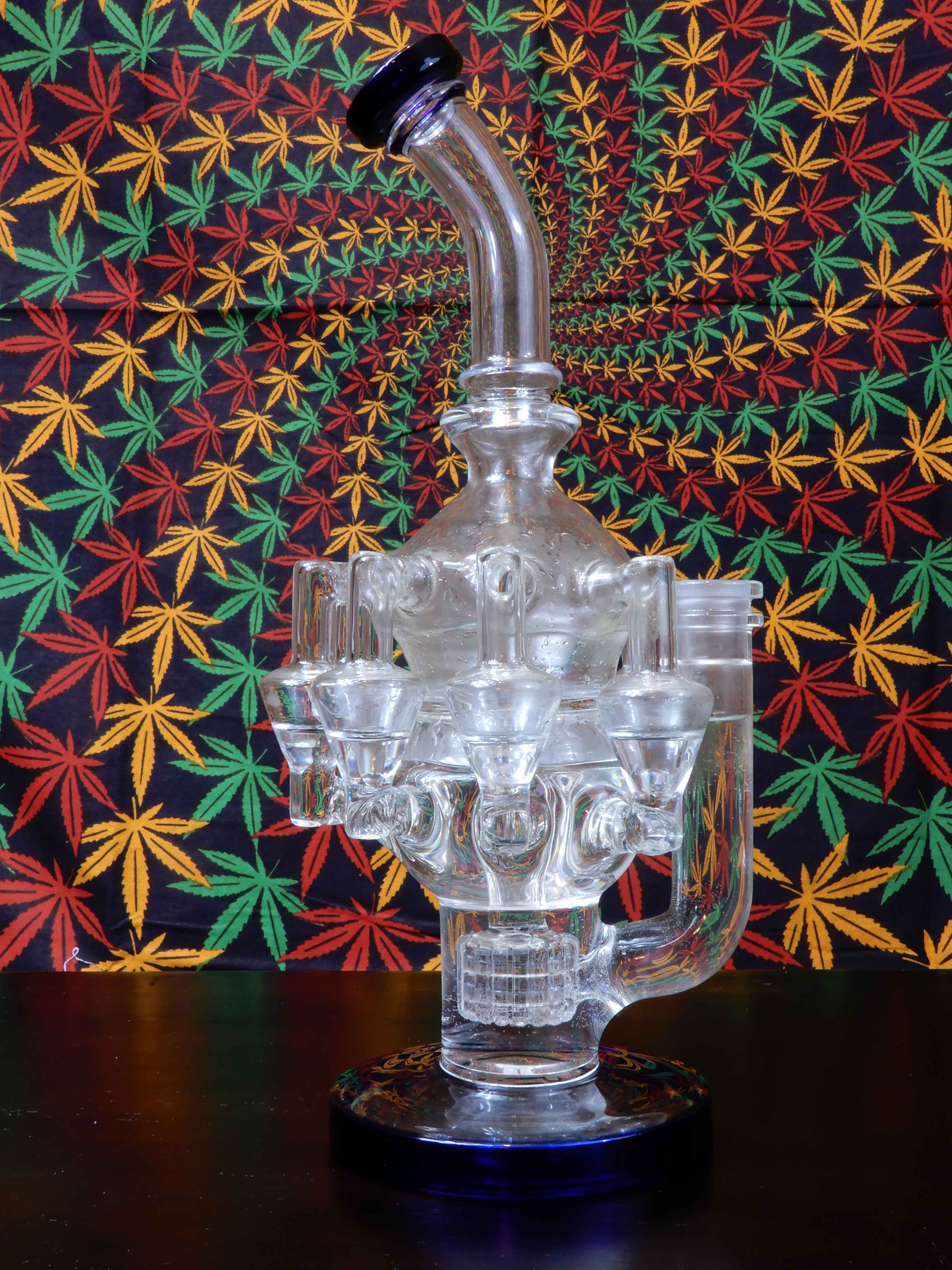 12 Inch Chandelier Glass Recycler Dab Rig Octopus Bong W/ Matrix Perc review 0