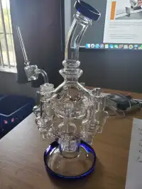 12 Inch Chandelier Glass Recycler Dab Rig Octopus Bong W/ Matrix Perc review 0