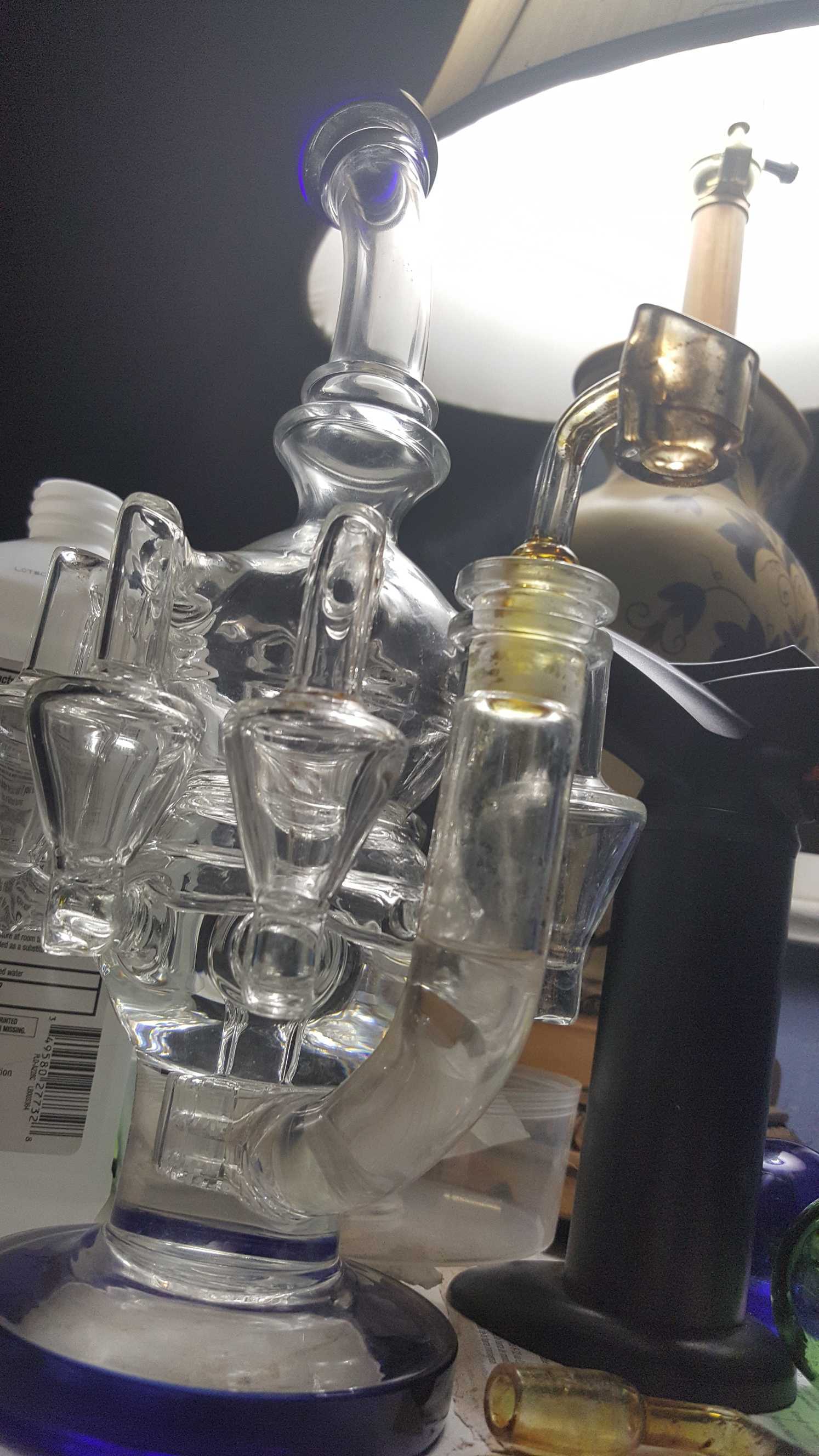 12 Inch Chandelier Glass Recycler Dab Rig Octopus Bong W/ Matrix Perc review 0