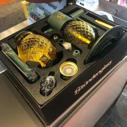 Blue Pineapple Globe Gravity Bong Flip Ananas Infinity Waterfall 360° Rotating Hookah Pipe  review Kennedy57