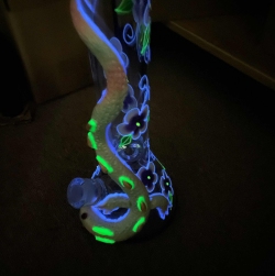 3D Hand-Painted Lizard Dragon Big Beaker Bongs 7MM Thick Glass Large Water Pipe W/ Ice Catcher review tylerobie 01