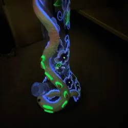 3D Hand-Painted Lizard Dragon Big Beaker Bongs 7MM Thick Glass Large Water Pipe W/ Ice Catcher review tylerobie 01