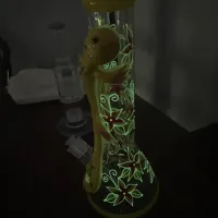 3D Hand-Painted Lizard Dragon Big Beaker Bongs 7MM Thick Glass Large Water Pipe W/ Ice Catcher review 1