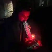 Glow In The Dark Thick Glass Beaker Bong Purple Big Water Pipe W/ Ice Pinch review 0