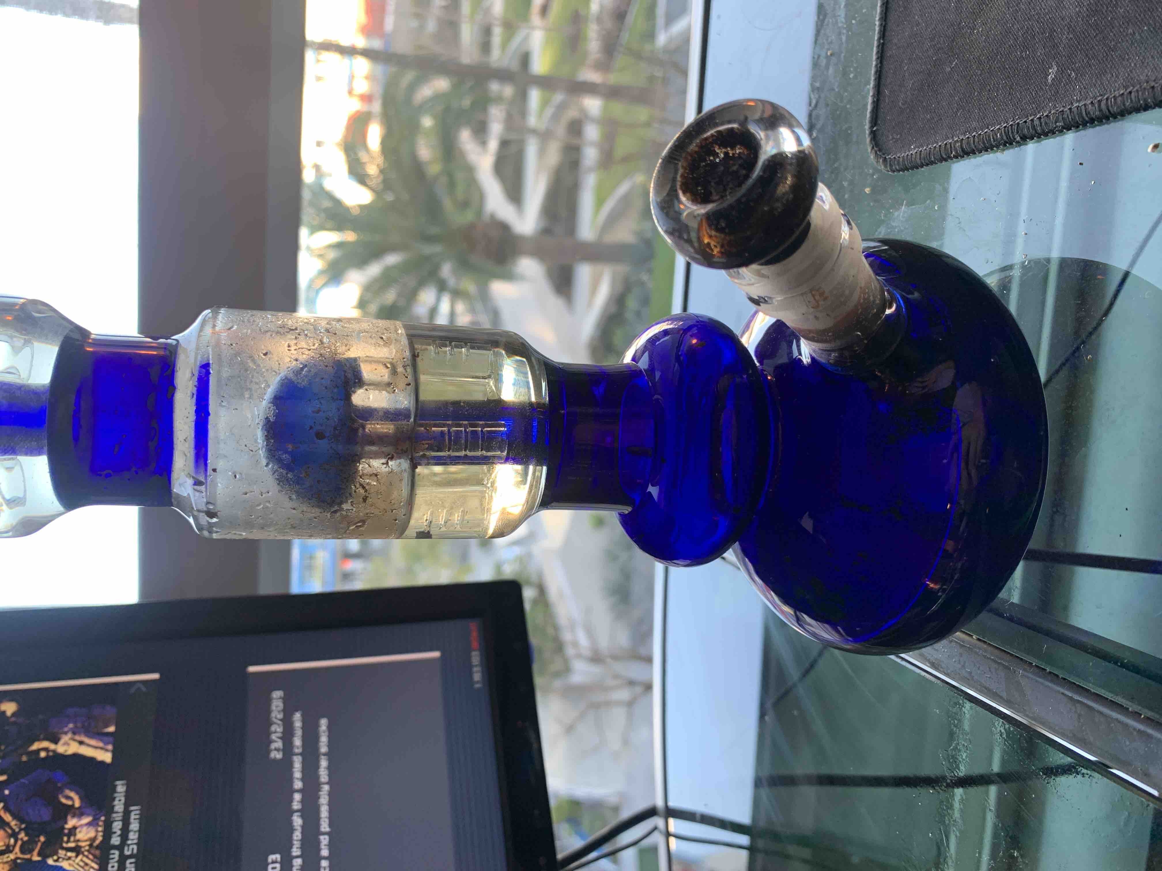 16 Inch Blue Bubble Water Pipes Double Tree Perc Big Heady Glass Bongs W/ Ice Catcher review Steven Svoboda 01