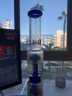 16 Inch Blue Bubble Water Pipes Double Tree Perc Big Heady Glass Bongs W/ Ice Catcher review Steven Svoboda 02