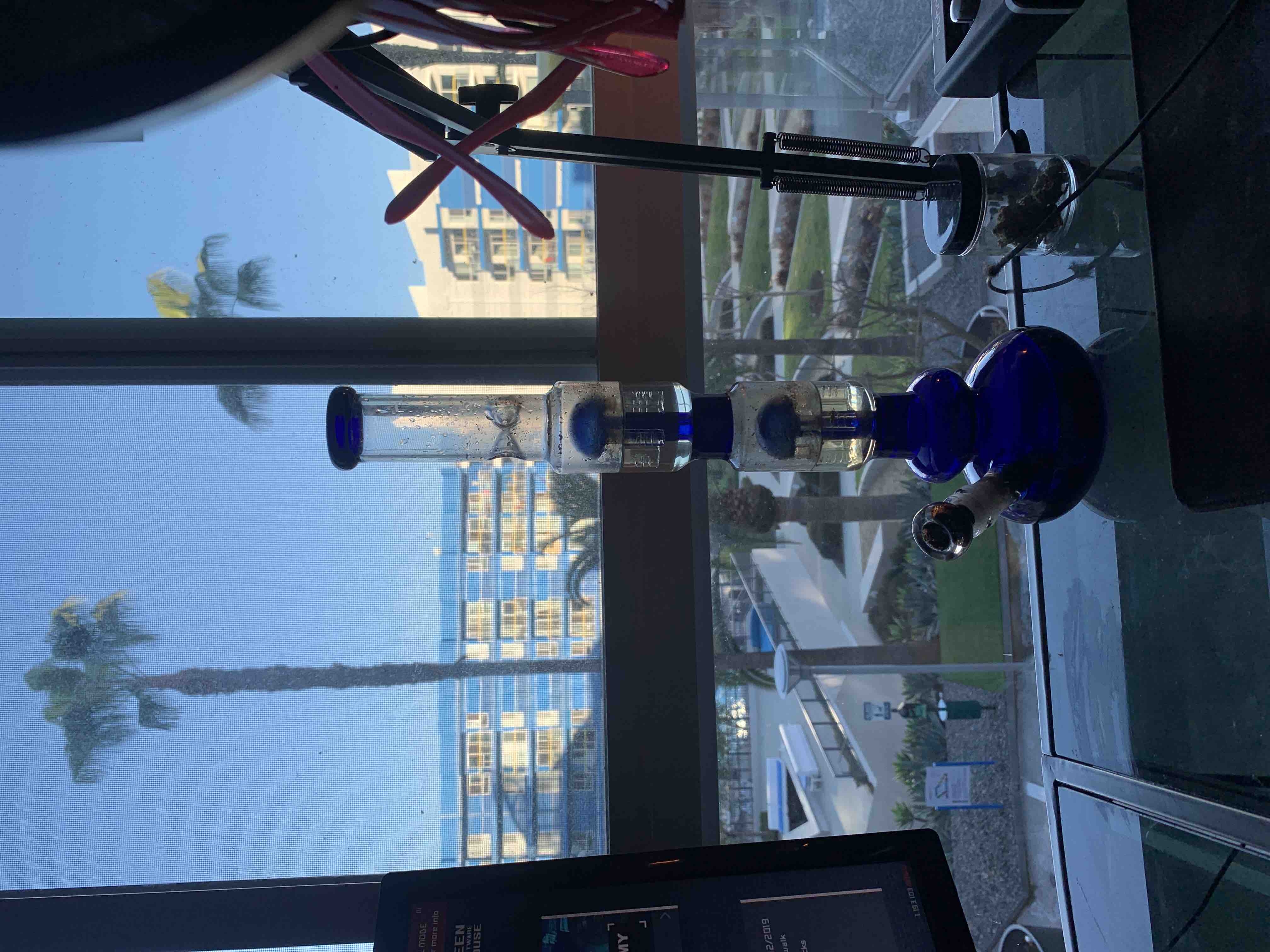 16 Inch Blue Bubble Water Pipes Double Tree Perc Big Heady Glass Bongs W/ Ice Catcher review Steven Svoboda 03