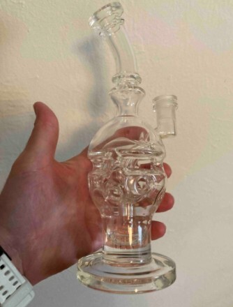 Best Faberge Egg Dab Rig Swiss showerhead Perc Clear Glass Bong Waterpipe review 0