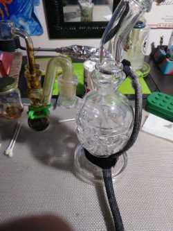 Best Faberge Egg Dab Rig Swiss showerhead Perc Clear Glass Bong Waterpipe review Alexis Bush