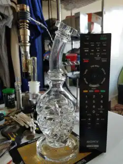 Best Faberge Egg Dab Rig Swiss showerhead Perc Clear Glass Bong Waterpipe review kooltap827 01