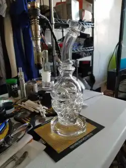 Best Faberge Egg Dab Rig Swiss showerhead Perc Clear Glass Bong Waterpipe review kooltap827 02