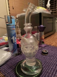 Best Faberge Egg Dab Rig Swiss showerhead Perc Clear Glass Bong Waterpipe review 0