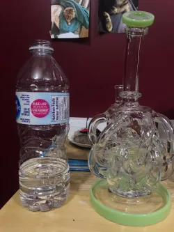 Best 12 Tubes Waterfall Glass Recycler Bongs Vortex Cyclone Dab Rigs  review deaat 02