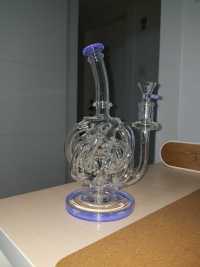 Best 12 Tubes Waterfall Glass Recycler Bongs Vortex Cyclone Dab Rigs  review 0
