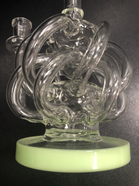 Best 12 Tubes Waterfall Glass Recycler Bongs Vortex Cyclone Dab Rigs  review 0