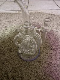 Best 12 Tubes Waterfall Glass Recycler Bongs Vortex Cyclone Dab Rigs  review 0
