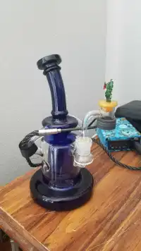 Best Tornado Klein Recycler Bongs Showerhead Perc Heady Glass Oil Dab Rigs review 0