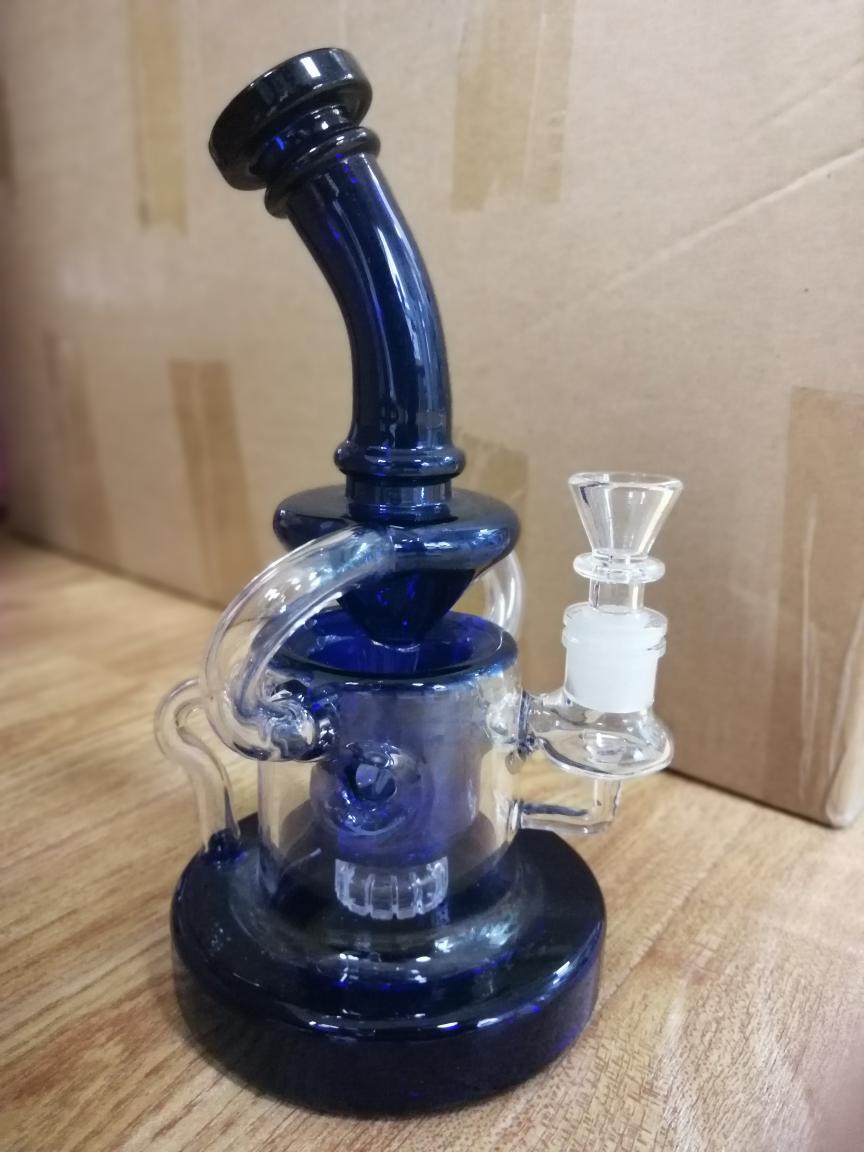 Best Tornado Klein Recycler Bongs Showerhead Perc Heady Glass Oil Dab Rigs review 1