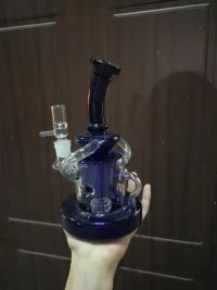 Best Tornado Klein Recycler Bongs Showerhead Perc Heady Glass Oil Dab Rigs review 0