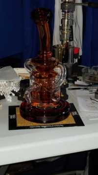 Best Tornado Klein Recycler Bongs Showerhead Perc Heady Glass Oil Dab Rigs review 1