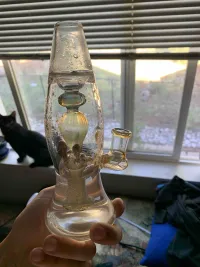 Best Mini Lava Lamp Glass Bongs Cool Showerhead Perc Water Pipes Small Dab Rigs review 0