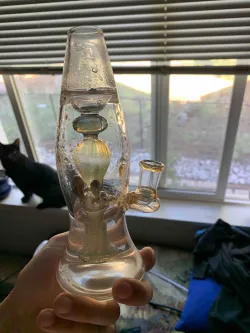Best Mini Lava Lamp Glass Bongs Cool Showerhead Perc Water Pipes Small Dab Rigs review Antoine Ford 01