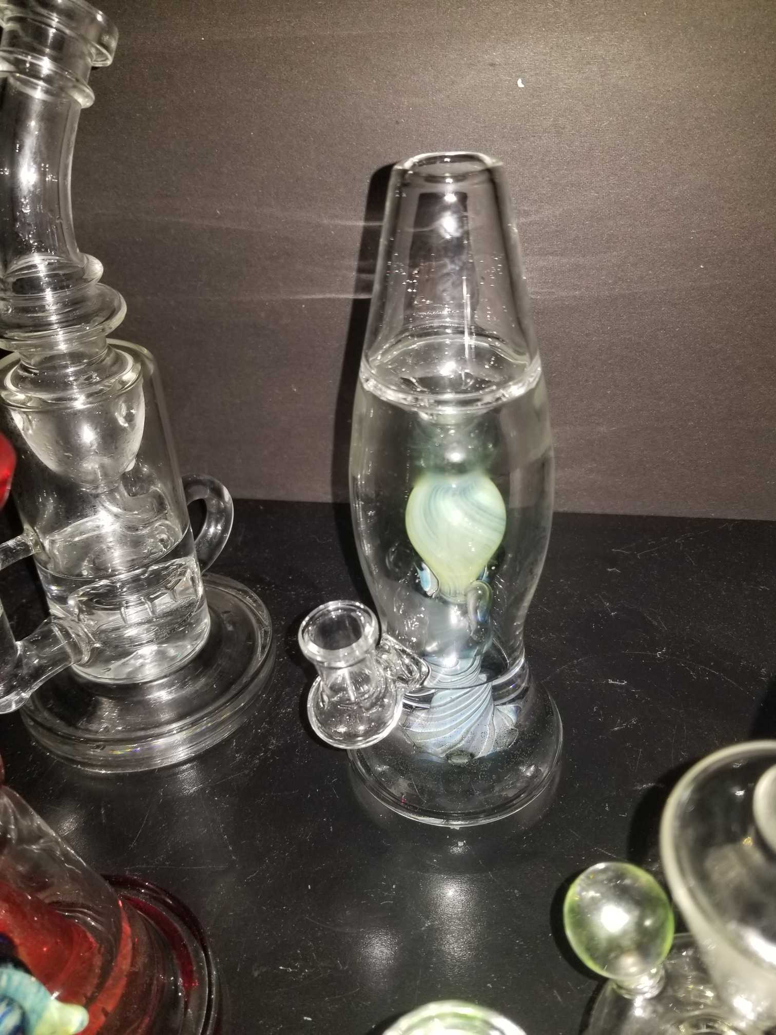 Best Mini Lava Lamp Glass Bongs Cool Showerhead Perc Water Pipes Small Dab Rigs review Jeff 01