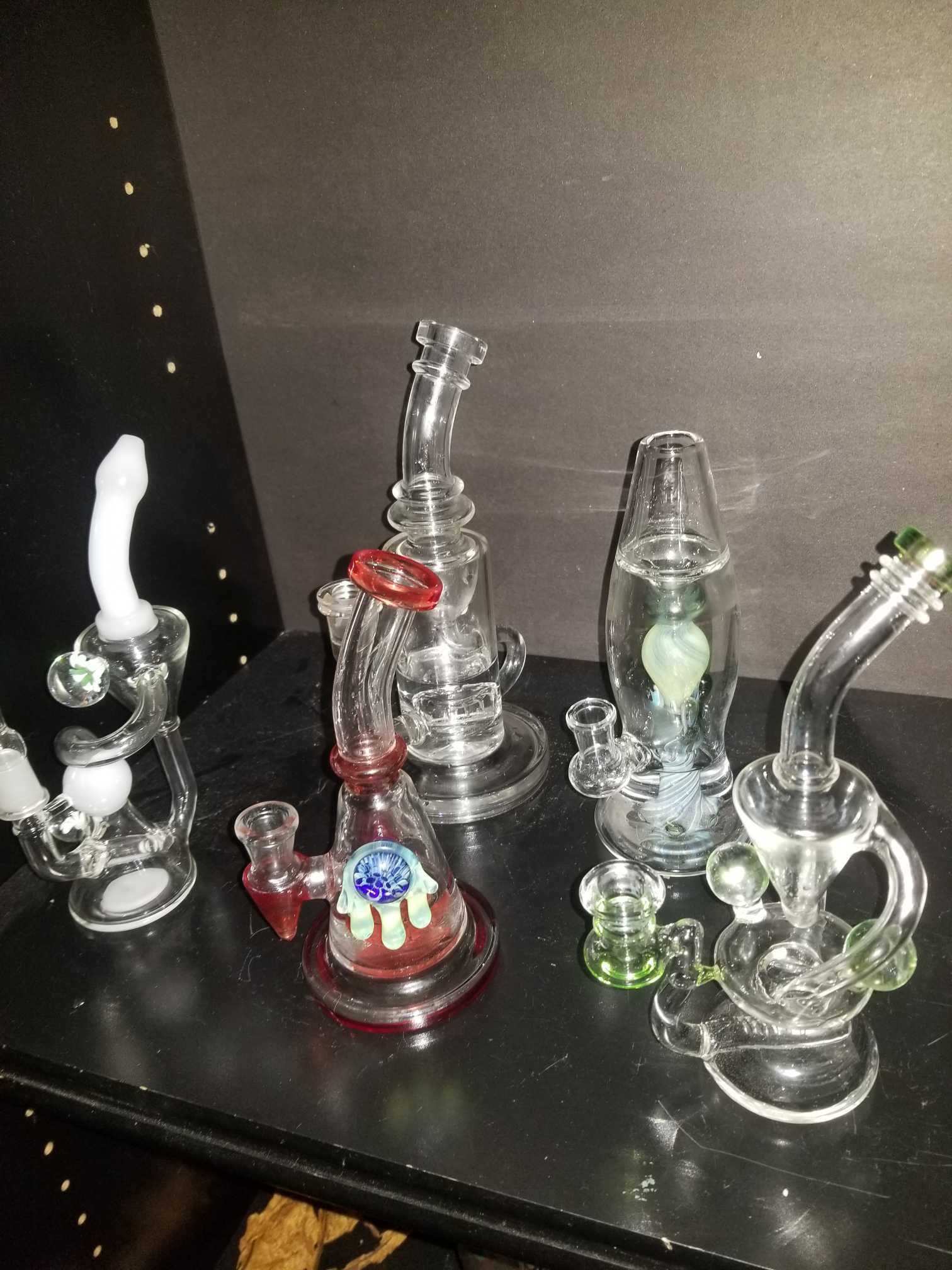 Best Mini Lava Lamp Glass Bongs Cool Showerhead Perc Water Pipes Small Dab Rigs review Jeff 02