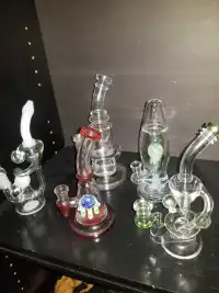 Best Mini Lava Lamp Glass Bongs Cool Showerhead Perc Water Pipes Small Dab Rigs review 1