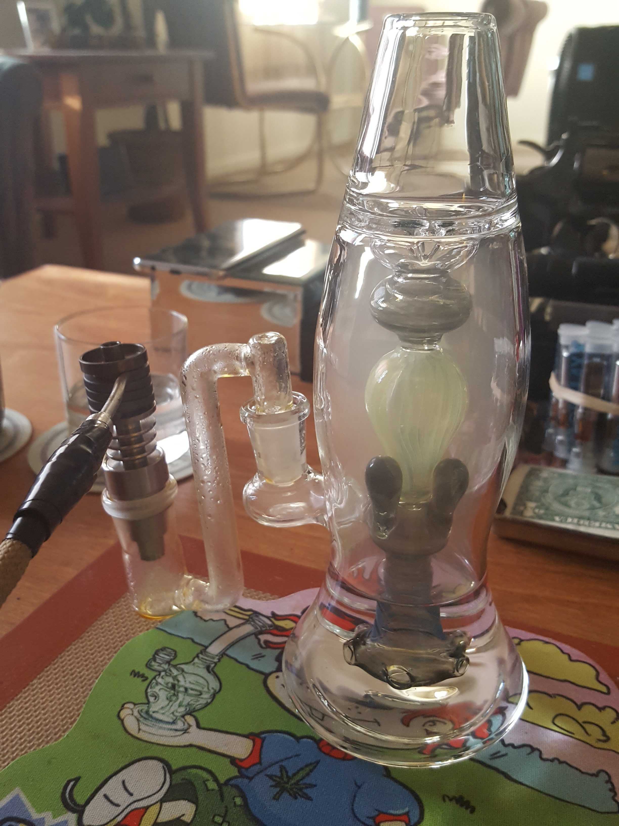 Best Mini Lava Lamp Glass Bongs Cool Showerhead Perc Water Pipes Small Dab Rigs review Brasko