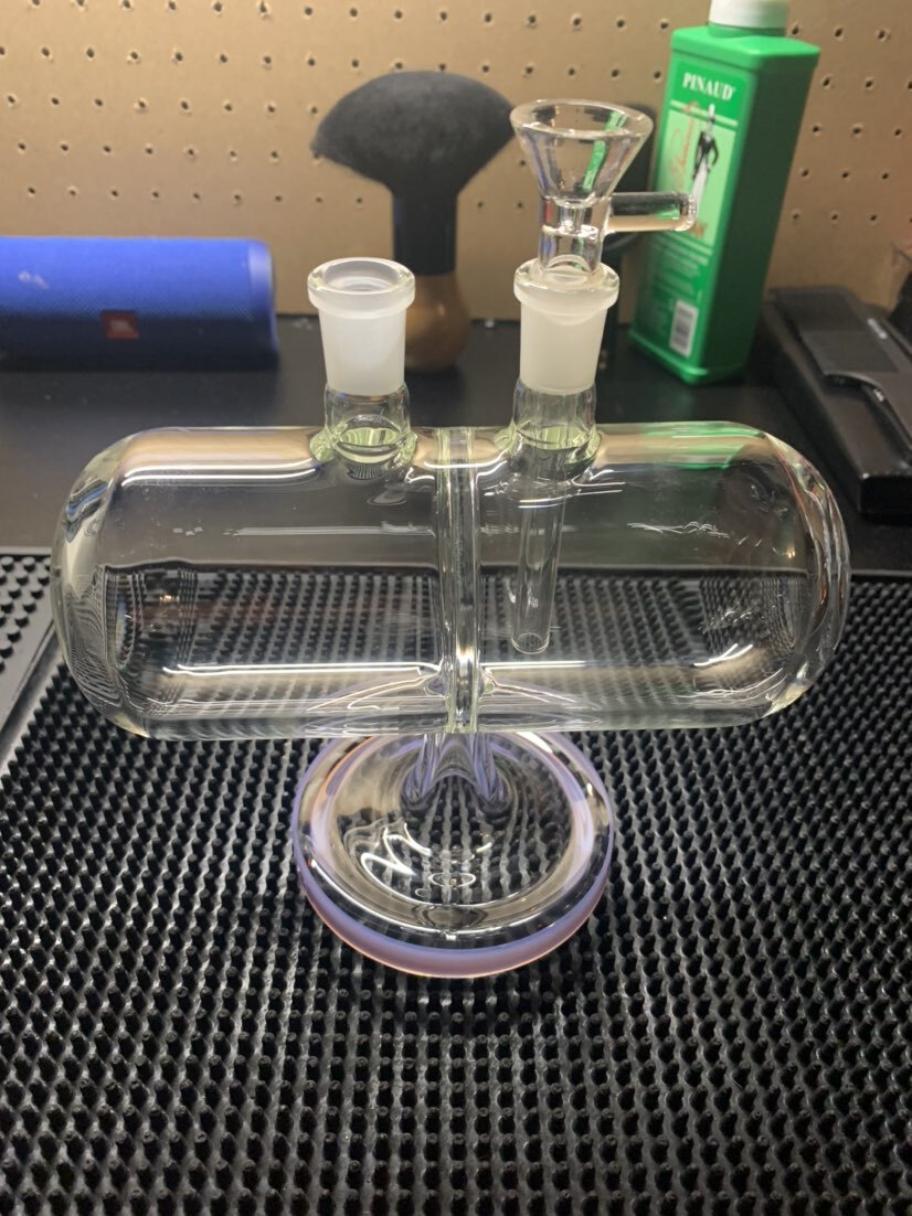 Unique 8 Inch Infinity Waterfall Gravity Bongs Invertible Lipless Glass Water Pipes review Ddi927