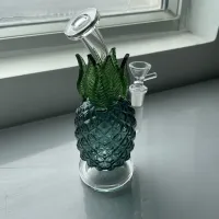 Best Pineapple Fruit Glass Bong Cheap Mini Dab Rigs W/ Inline Perc review 0
