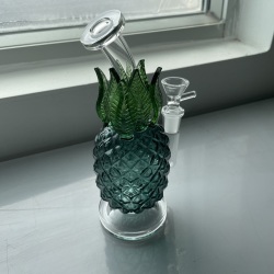 Best Pineapple Fruit Glass Bong Cheap Mini Dab Rigs W/ Inline Perc review Eric