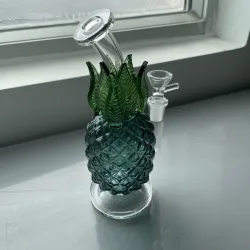 Best Pineapple Fruit Glass Bong Cheap Mini Dab Rigs W/ Inline Perc review Eric