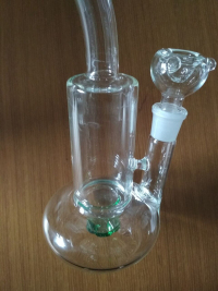 Cheap 10 Inch Tornado Cyclone Bong Clear Glass Dab Rig Turbine Perc Water Pipe review 1