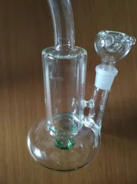 Cheap 10 Inch Tornado Cyclone Bong Clear Glass Dab Rig Turbine Perc Water Pipe review 1