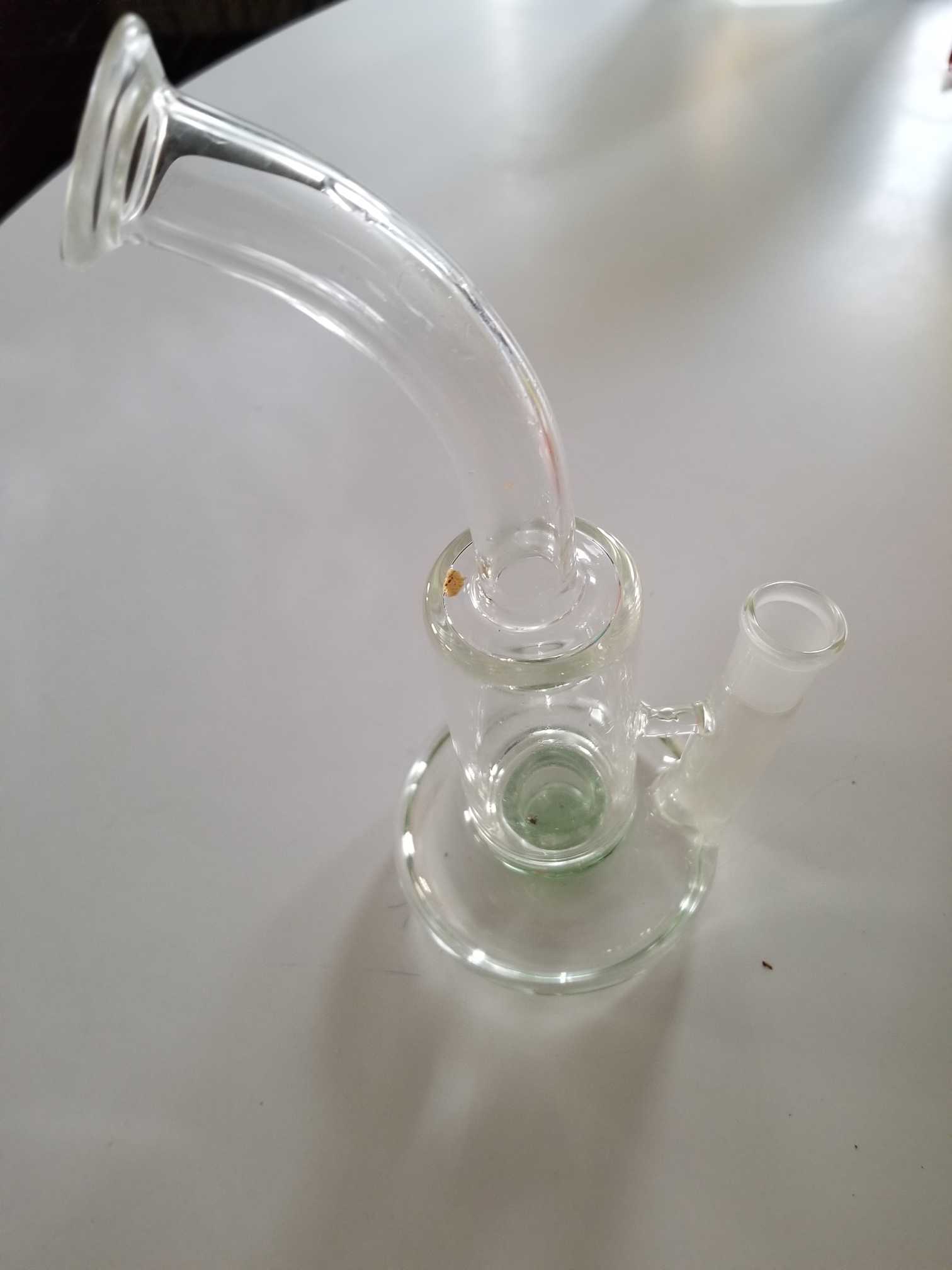 Cheap 10 Inch Tornado Cyclone Bong Clear Glass Dab Rig Turbine Perc Water Pipe review 0