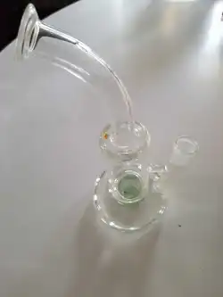 Cheap 10 Inch Tornado Cyclone Bong Clear Glass Dab Rig Turbine Perc Water Pipe review David