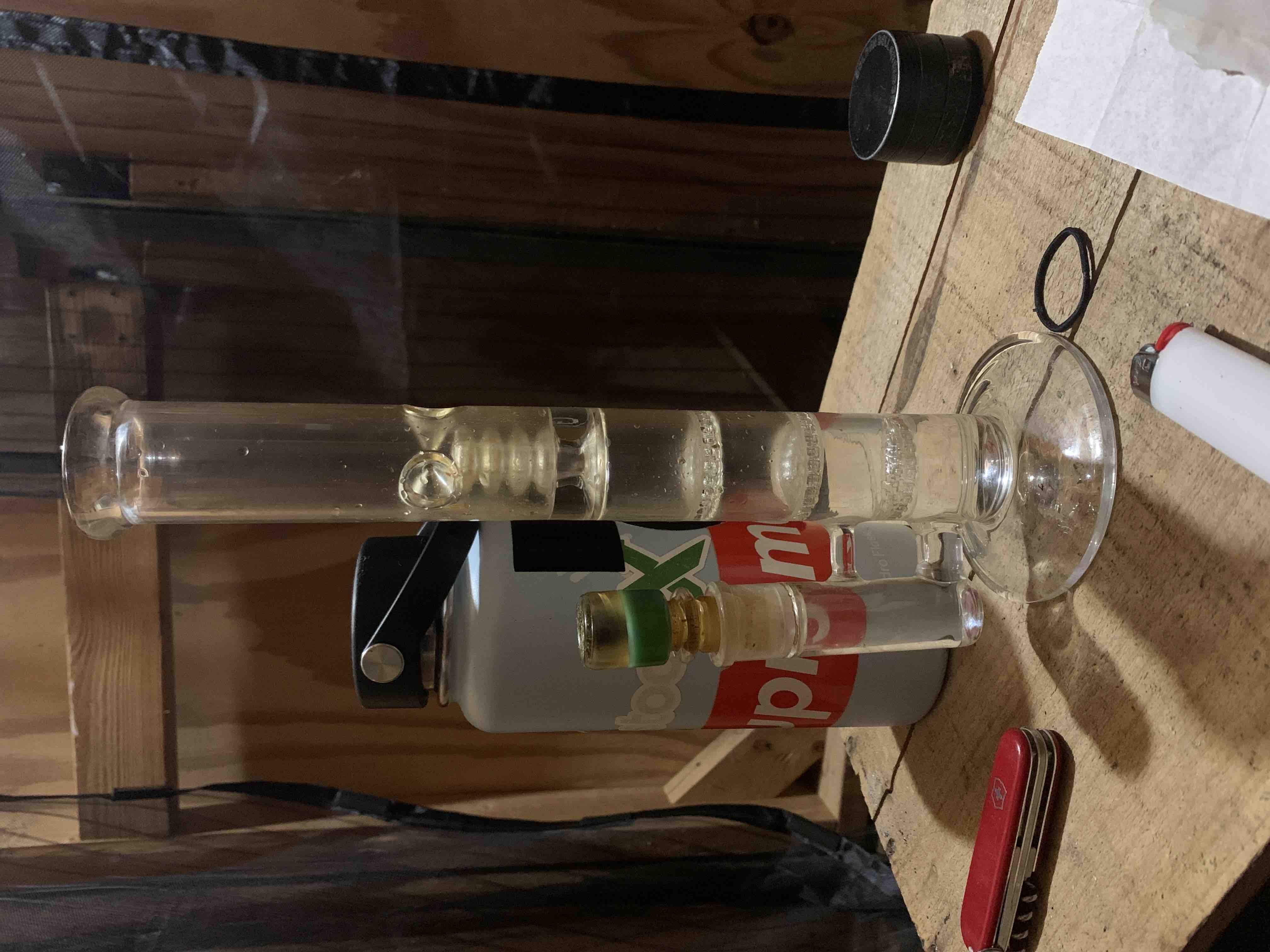 12 Inch Cheap Straight Tube Clear Bongs Triple Honeycomb Perc Glass Water Pipes review 0