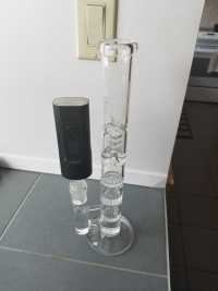 12 Inch Cheap Straight Tube Clear Bongs Triple Honeycomb Perc Glass Water Pipes review 0