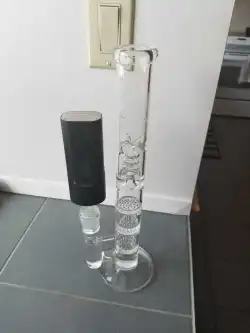 12 Inch Cheap Straight Tube Clear Bongs Triple Honeycomb Perc Glass Water Pipes review jack