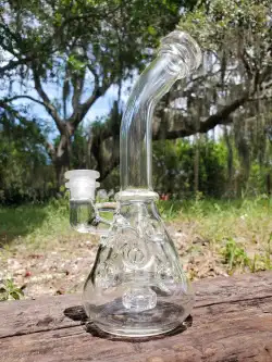 10 Inch Faberge Egg Swiss Perc Clear Glass Beaker Bongs Showerhead Best Small Mini Dab Rigs review John Curtis