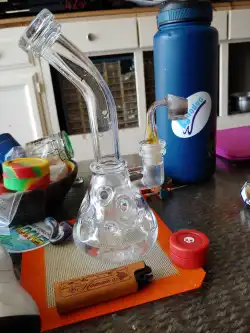 10 Inch Faberge Egg Swiss Perc Clear Glass Beaker Bongs Showerhead Best Small Mini Dab Rigs review 153226109