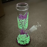 Cheap Straight Shooter Bong Cool Glow In The Dark Small Dab Rigs W/ Ice Catcher review 0