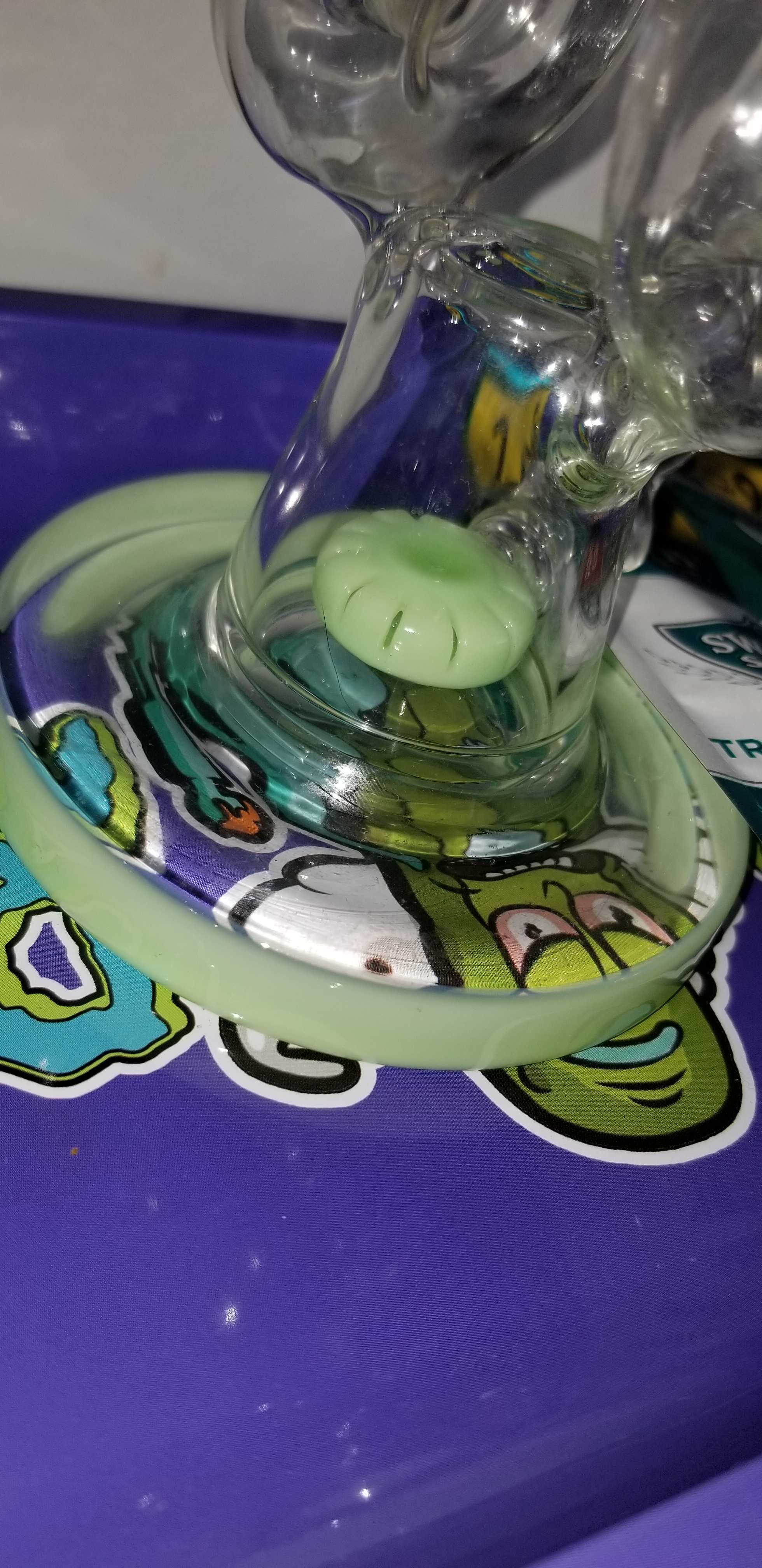 8 Inch Glass Beaker Bong Recycler Dab Rig Sidecar Bubbler Donut Showerhead Perc Water Pipe review 2