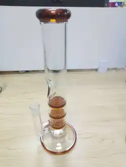 10 Inch Straight Cheap Bong Triple Honeycomb Perc Dab Rig Green Blue Glass Water Pipe review Condenbrig