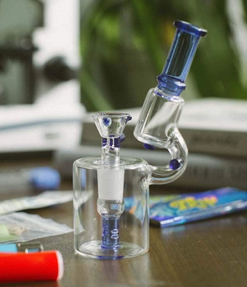 glass bong dab rig water pipe bubbler 